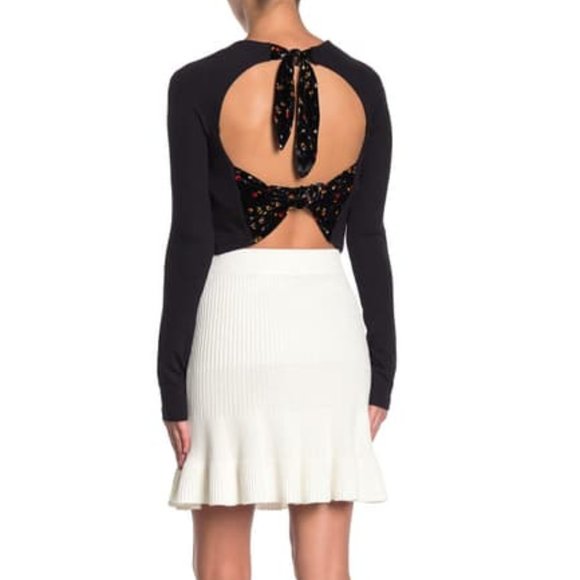 Free People Knit Ruffle Mini Skirt - Picture 2 of 3